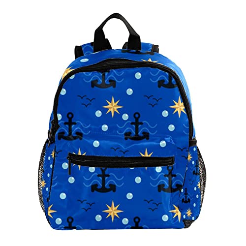 Mini sac à dos de voyage bleu ancre pour sorties et weekend enfants