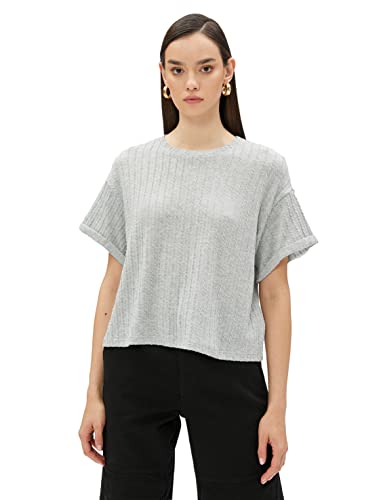 Koton T-Shirt Crop en Maille Finition Anti-Déformation Femme