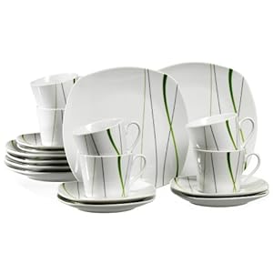 Ritzenhoff & Breker Koffieservies Grace, 18-delig, porseleinen servies