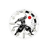 Saharuse 1pc quadrante Stampato a Colori Creativo Orologio da Uomo Stile Samurai 28,5 mm Adatto for Parti di Movimento NH34 NH35(Dial-6)