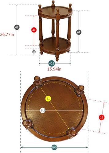 Petite table basse d'appoint stable en bois massif pour optimiser le salon