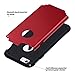 ULAK iPhone 6S Case, iPhone 6 Case, Slim Fit Dual Layer Soft Silicone & Hard Back Cover Bumper Protective Shock-Absorption & Anti-Scratch Case for Apple iPhone 6/6S 4.7 inch, Red