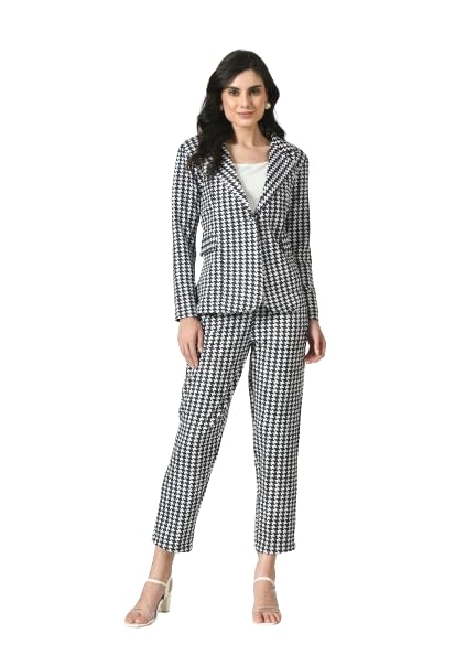 euphoria wardrobe Women's Formal Blazer and Pant Set with Cami-picture-35
