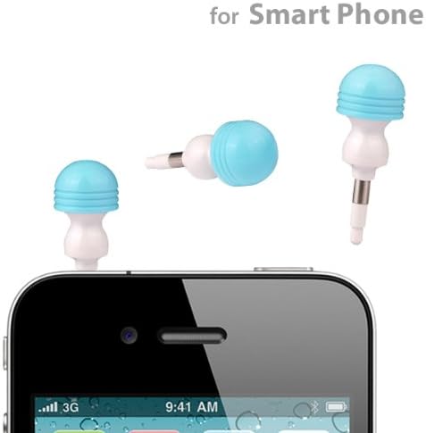 BURURIN Massage Ball Earphone Jack Accessory (Blue)