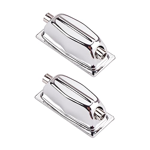 GOOHOCHY 2個 ドラム耳 トーン 交換用スネアラグ スネアアクセサリー ドラム ラグ イヤー スネア ダブルエンドドラムラグ アイアンスネアドラムラグ 鉄ドラムコネクタ Silver