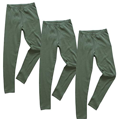 Leggings enfant en coton bio HERMKO 2720 pantalon souple lot de 3
