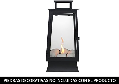 PURLINE MYSTIC - Biochimney lantern with tempered glass for indoor and outdoor use