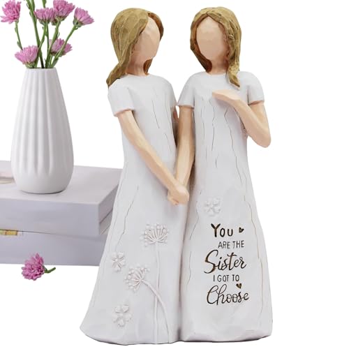 Friendship Figurines, Sister Ornaments, More Than Words Figurine, Friendship Art Sculpture, Friends Figurine Decorative Ornament, Best Friend Figure Keepsake Gift