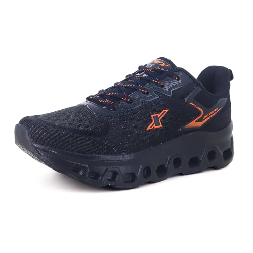 Image of SPARX Sports Running Shoes for Men - Lightweight Breathable Lace-Up Athletic Shoes with Cushioned Comfort, Shock Absorption, Durable Grip, Flexible Sole & Everyday Walking Performance