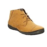 [page_title]-Josef Seibel Damen Stiefeletten Fergey 18, Frauen Schnürstiefelette, schnürboots Bootie flach Lady Ladies feminin,Orange(Safran),41 EU / 7 UK