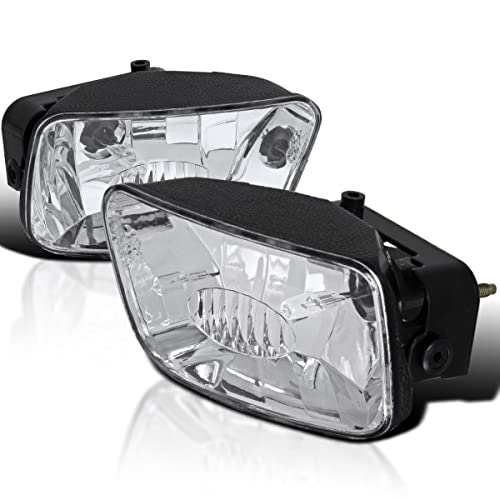SPEC-D TUNING Clear Lens Fog Lights + 880 Bulbs Included Compatible with Chevy Trailblazer 2002-2009 L+R Pair Assembly