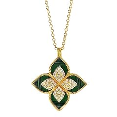 yellow gold with malachite