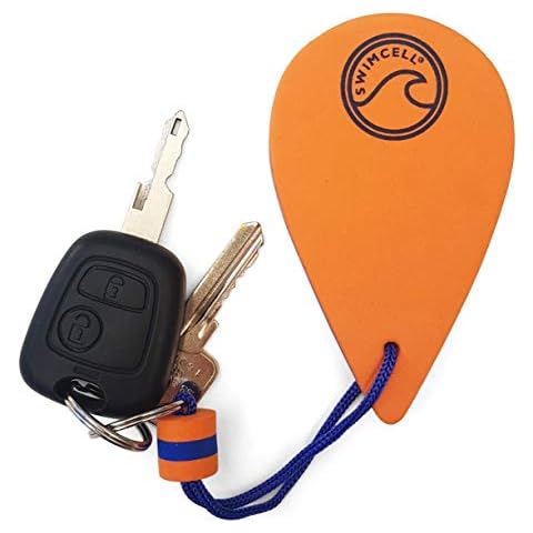 SwimCell Floating Keyring for Boat Keys Action Camera, Phone Case. Floats 60gm in Water. 3 Times More Than A Marine Cork! Key Float Keychain Sailing, Boating, Fishing Gift Cover