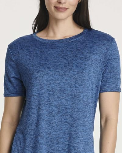 Real Essentials 5 Pack: Women's Short Sleeve Active Workout T-Shirts - Dry Fit Gym Tops with Split Hem (Plus Sizes)4