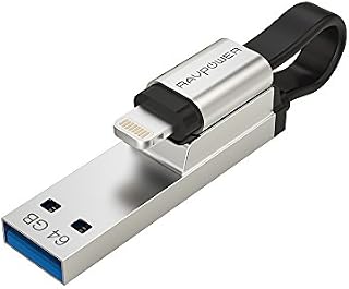 iPhone Flash Drive, RAVPower 64GB 2 in 1 Photo Stick with MFi Charger