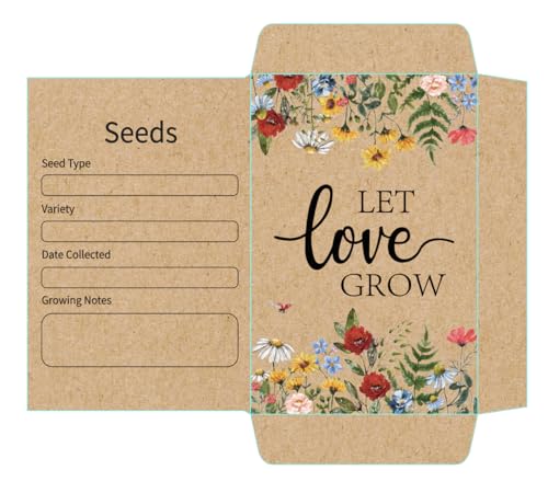 AnyDesign EFfBOV[hpPbg NtgSV[hGx[v Let Love Grow Cht[V[hXg[W|Pbg K[fItBXuC_V[p[eB[LOip 100 3.5 x 2.4C`