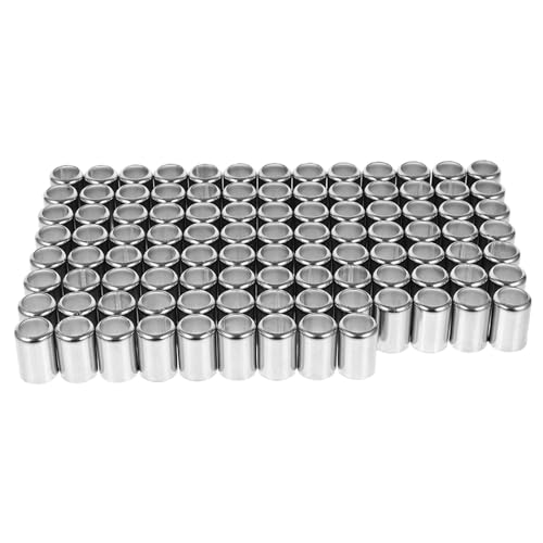 Mikikit 200 Embouts de Tuyau Haute Pression en Acier Inoxydable 13 MM Kit de Réparation de Flexible Hydraulique Viroles pour Raccords à Compression Accessoires pour Compresseur Air