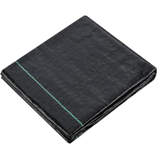 Weed Barrier Landscape Fabric, 1 x 10m Heavy Duty Garden Weed Fabric Cover, Garden Fabric Weed Barrier, Woven Weed Control Fabric, Weed Block Gardening Mat, Ground Cover for Gardening, Farming