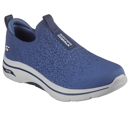 Skechers herr Go Walk Arch Fit 2.0 Linjär Axis 2.0Sneaker, Marinblått Xsp, 43 EU