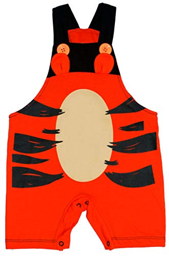 Kit Jardineira de Bebe Safari Tematico Animais Tigre e Leao Cor:Colorido;Tamanho:P