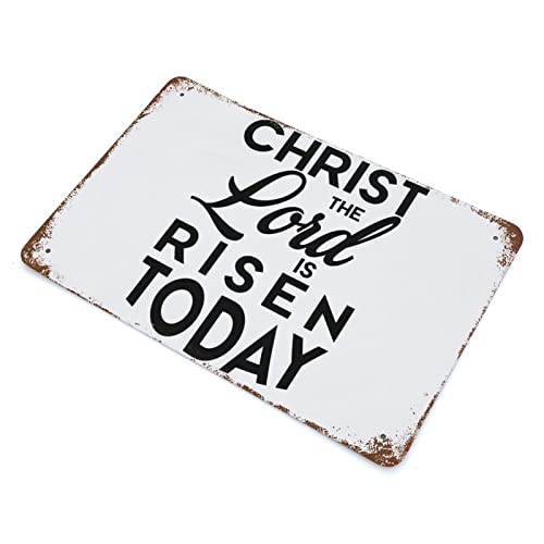Panneau Christ The Lord Is Risen Today plaque décorative rétro haut de gamme 30x45 - 3