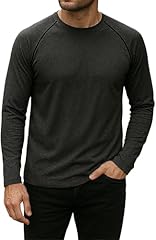 Charcoal - Mens Black Piping Raglan Shirt