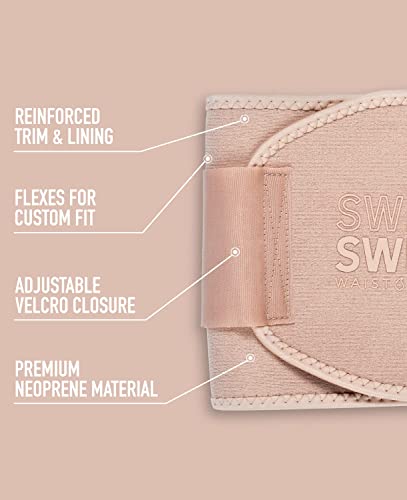Sweet Sweat Toned Waist Trimmer For Women And Men | Premium Waist Trainer Belt To 'Tone' Your Stomach Area (Stone, Medium) #TOP2