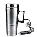 Produktbild Jecxep Tragbarer 12V Auto Wasserkocher Beheizte Edelstahl-Becher Auto-Kaffeetasse mit Ladegerät