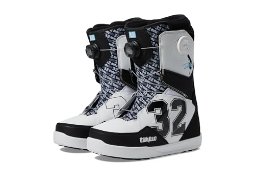 Thirtytwo Mens Lashed Double BOA Snowboard Boot - 2023/2024 White/Black (Zeb Powell) | Size 9