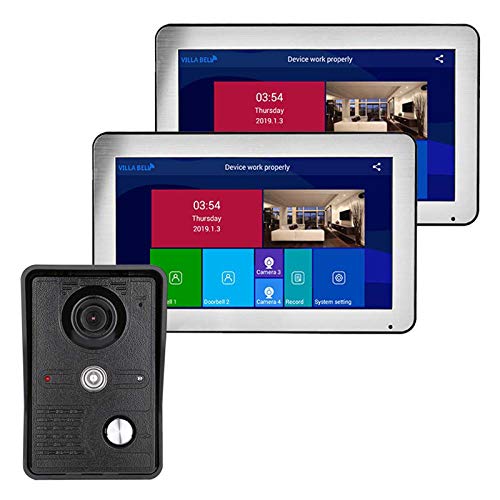 10 Zoll WLAN Video Türsprechanlage Türklingel Gegensprechanlage System Nachtsicht Kamera Doorbell Unterstützung Automatisch Snapshot/Aufnahme (2