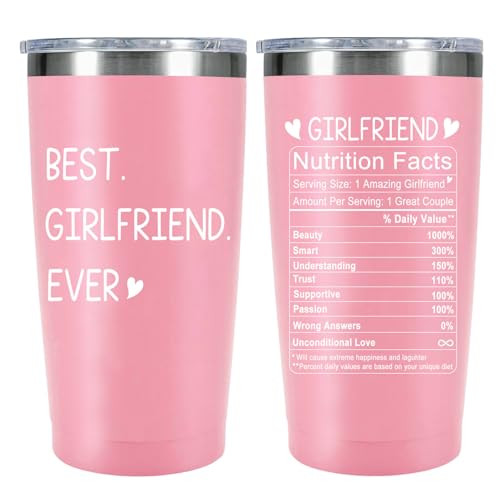 Waldeal Best Girlfriend Ever Tumbler 20 Oz - Valentines Day Gifts for Her, Christmas, Anniversary,...
