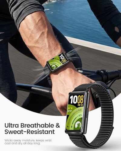 Image of XMUXI Compatible with Huawei Band 11 Nylon Straps Compatible with Huawei Band 11 Pro Watch Strap Lightweight Replacement Strap