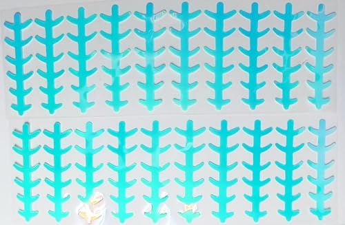 UV & Glow Fishing Lure Ladder Back Decal Tape 20 Pack