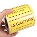 FRCOLOR Heavy Duty Shipping Warning Labels 15kg Overweight Adhesive Stickers for Logistics Packaging and Handling – 500pcs Sturdy Caution Tape for Industrial Shipping