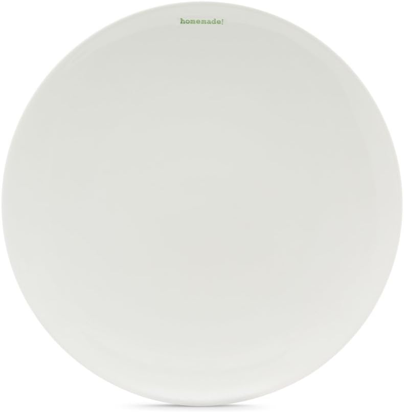 Keith Brymer Jones Word Range Large Ceramic White Dinner Plate - Homemade!