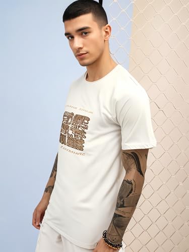 Image of Mack Jonney Oversized | Loose Fit | Half Sleeves 100% Cotton Round Neck Printed T-Shirt for Men-MACK208