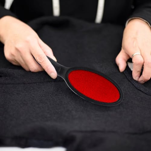 Mritrit 2 Stück Fusselbürste, Doppelseitige Velours Bürste zum Entfernen Haaren und Tierhaare, Samt Fusselbürste Kleidung, Wiederverwendbare Fusselbürste für Kleidung, Sofas
