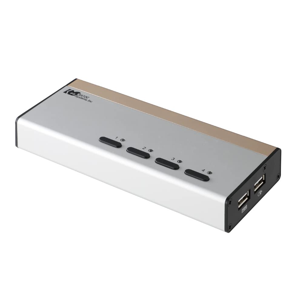 Amazon.co.jp: ラトックシステム DVIパソコン切替器(4台用) RS-430UDAA 