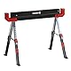 Meister Sägebock 300 kg - Klappbar - Mit Tragegriff - Mit Anti-Rutsch-Auflage - Höhenverstellbar von 52 bis 81 cm/Klappbock mit rutschfestem Stand/Arbeitsbock/Unterstellbock / 5258220