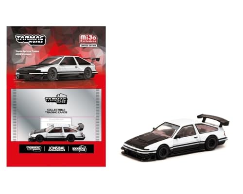 1/64 Tarmac Works Spinter AE 86 Widebody (White) Diecast Model Car - T64G-060-WB