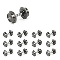 Evemodel 12 Stück Rad für Spur N 1:160 Modell DC aus Metall für Spur N Wagen für Modelleisenbahn