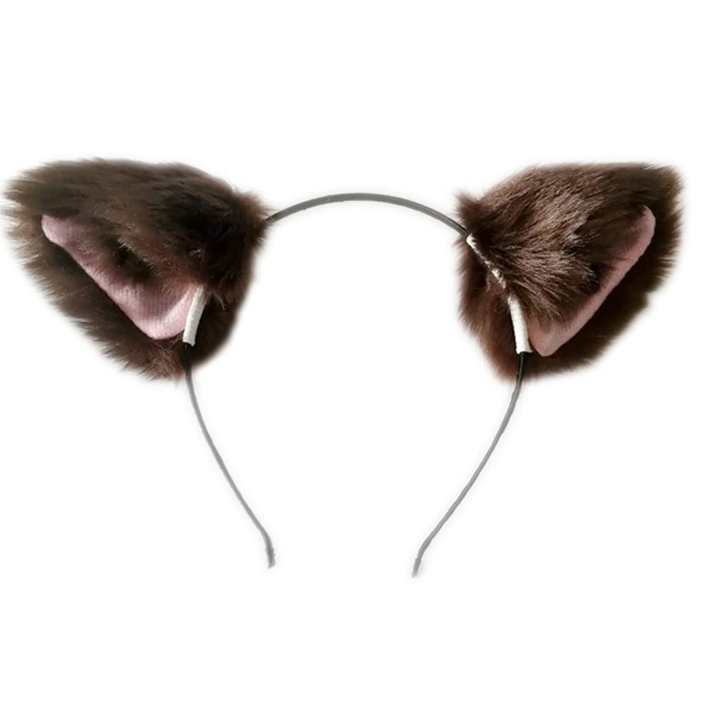Amazon.com : Sheicon Neko Cat Ears Headband Kitty Ear Hair Clip Headwear  For Cosplay Costume Halloween Party Fancy Dress Color Brown : Beauty &  Personal Care