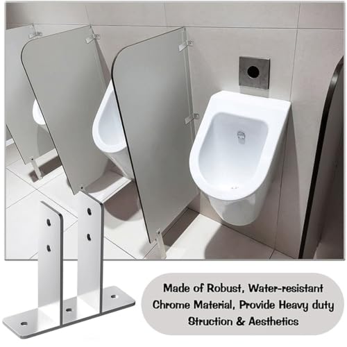 Soportes de pantalla de orinal para fijar mamparas de aislamiento con firmeza 4