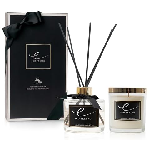 Coconut Mango Candle and Reed Diffuser Set Cover
