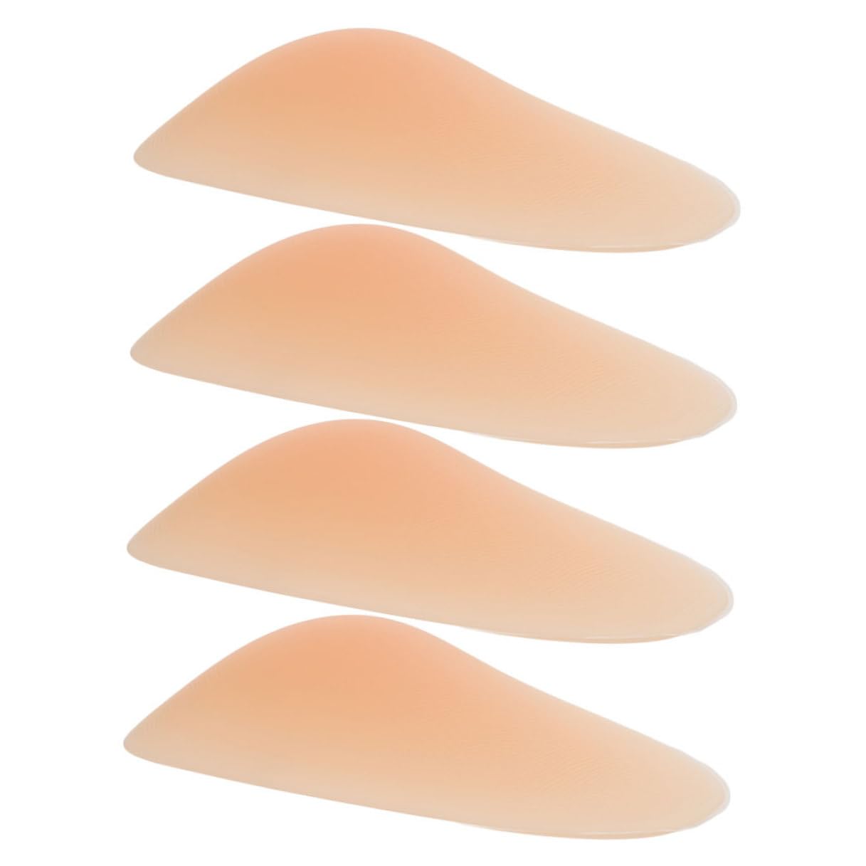 GLEAVI Ginocchiere in Silicone Beige 4 Pezzi per Supporto al Ginocchio Assorbimento D’impatto e Protezione da Cadute per Pattinaggio Indoor e Sci Principianti Unisex