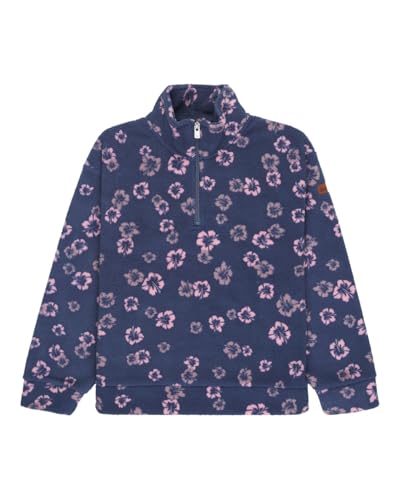 Roxy Calling All MYS - Half Zip Fleece for Girls 4-16 - Polar con Media Cremallera - Chicas 4-16 - Azul.