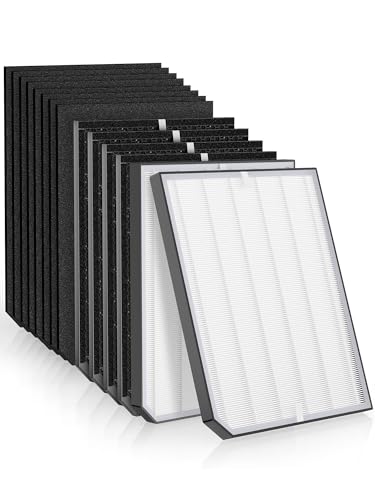 Image of 2000 Replacement Filters Compatible with Air Doctor 2000 & 2000i Air Purifiers, 2 Premium Filters, 4 Activated Carbon Filters and 8 Pre-Filters, Compare to Part # ADF2001, ADF2002, ADF2003