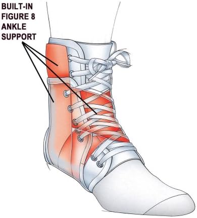 Miniatura 2 de Par de tobilleras Swede-O Inner Lok 8 con cordones y figura interna patentada de ocho correas, negro, grande