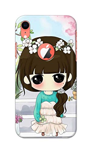 Image of PRINTFIDAA Cartoon Girl Printed Designer Hard Back Case Cover for Apple iPhone XR Logo (6.1 inch), A2105, A1984, A2107, A2108 -(SF) MVN1009