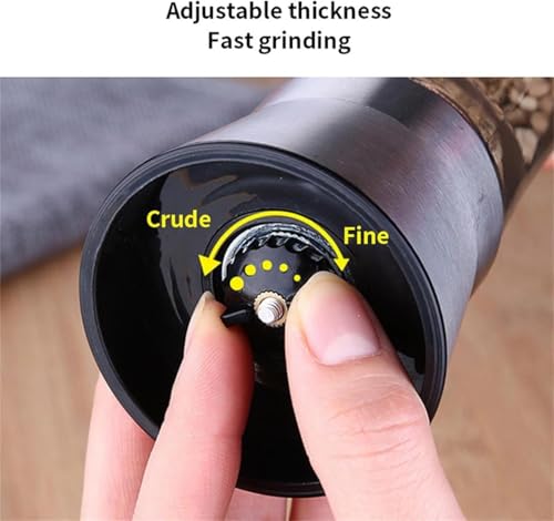 Image of Marve Premium Stainless Steel Salt and Pepper Grinder - Salt and Pepper Shakers - Pepper and Salt Mill with Ceramic Blades and Adjustable Coarseness Set (Small Pepper 1 PCs) (Big Pepper Mill 1 Pcs)